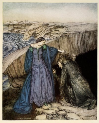 Merlin and Nimue, illustration from 